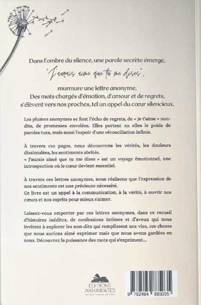 J'AURAIS AIMÉ QUE TU ME DISES