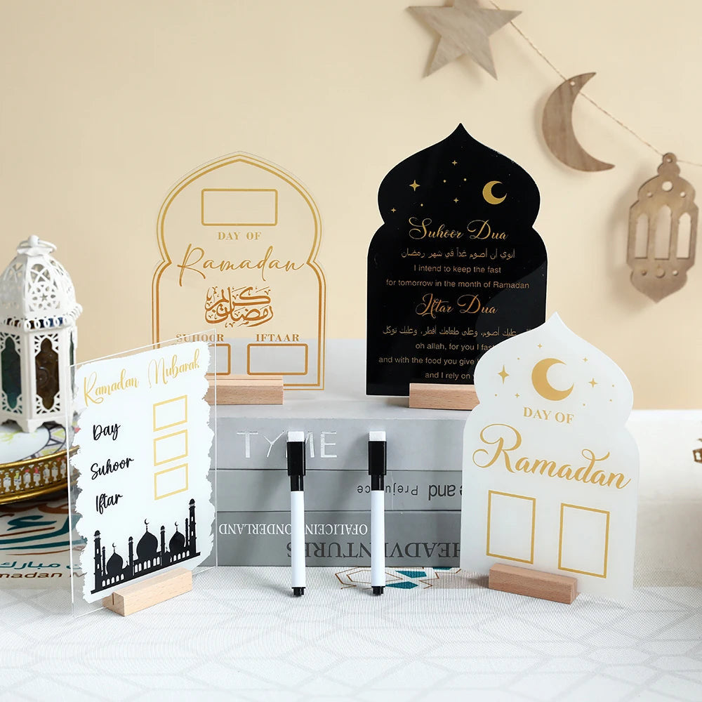 Calendrier du Ramadan en acrylique