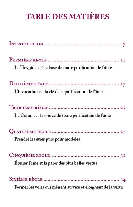 DIX RÈGLES D'OR POUR PURIFIER SON ÂME - ‘ABD AR-RAZZÂQ AL-BADR