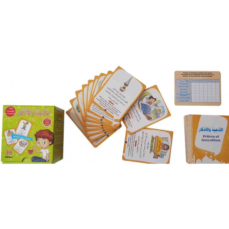 Prières Et Invocations : Jeu De 36 Cartes (Français- Arabe)