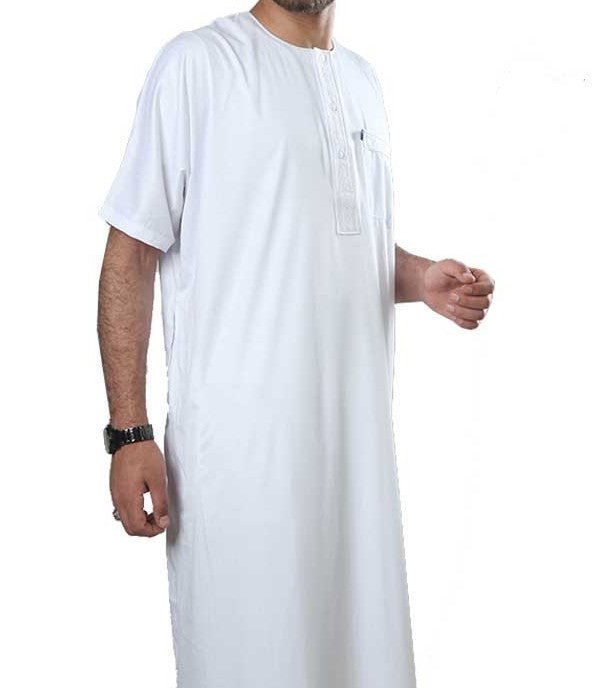 Qamis Blanc manche courte
